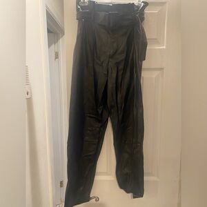 H&M Women’s Black Leather Pants